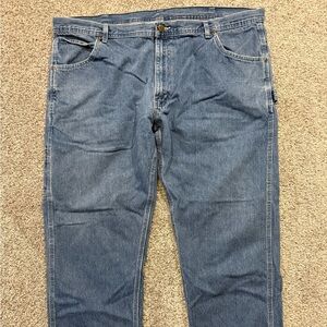 Key Pants Mens 44x30 Blue Relaxed‎ Carpenter Hammer Loop Workwear Medium Denim